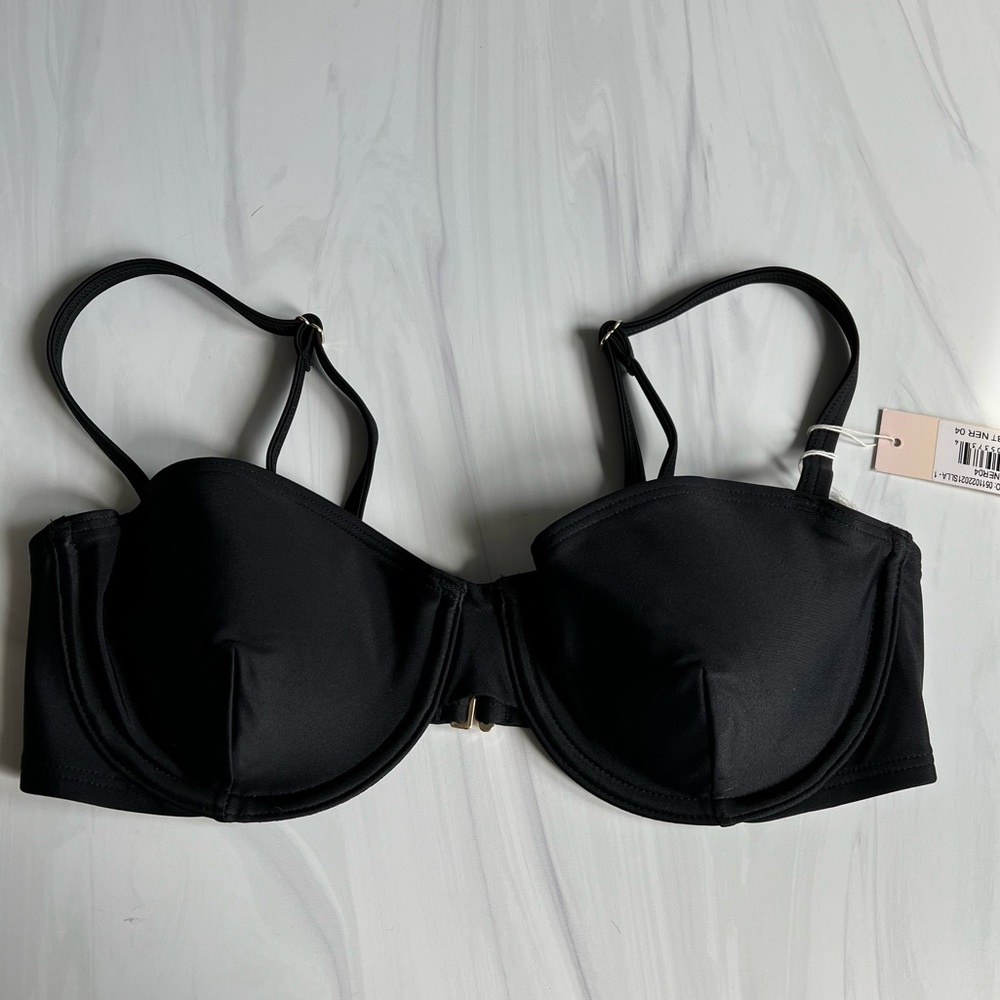 NEW! The Shoreline Underwire Bikini Top - Sea Urchin size 4 black